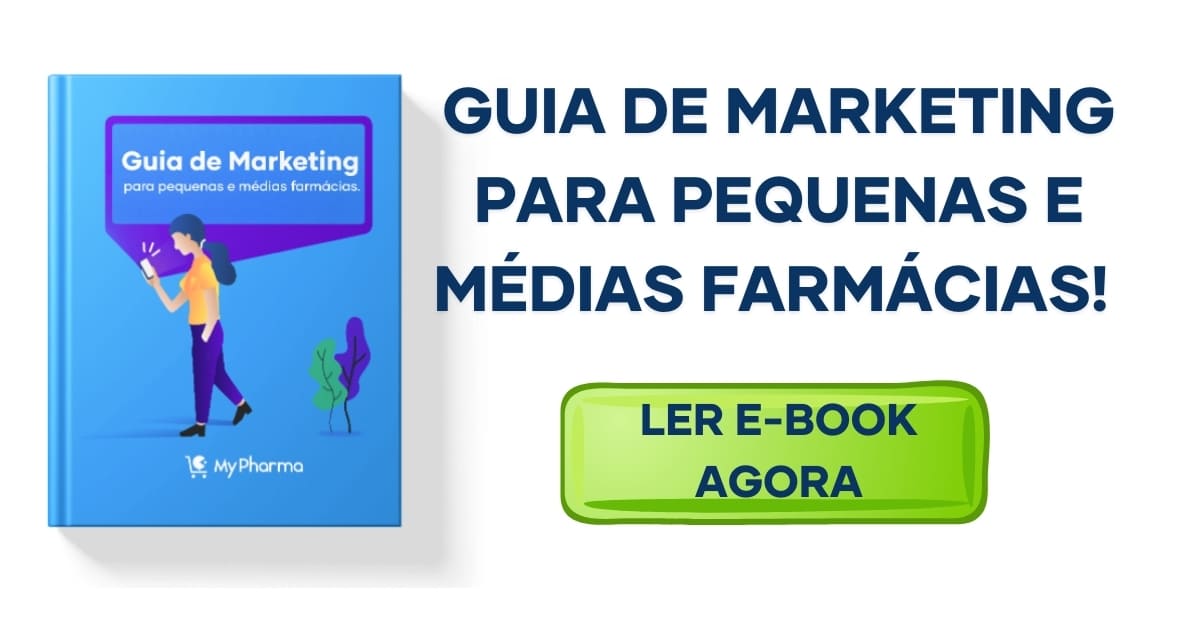 imagem com link para baixar o guia de marketing para pequenas e médias farmácias